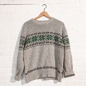 Chunky Oversized Vintage Western Knit Cardigan